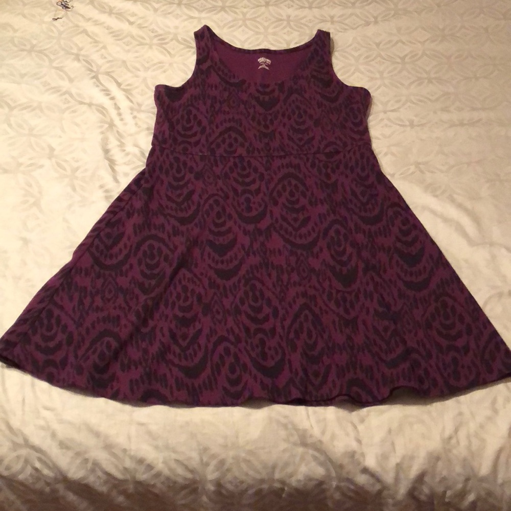 Purple and black sun dress